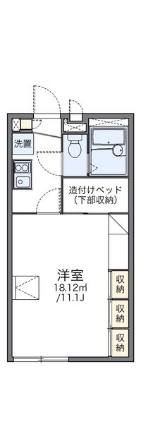 レオパレス柏屋 間取り図