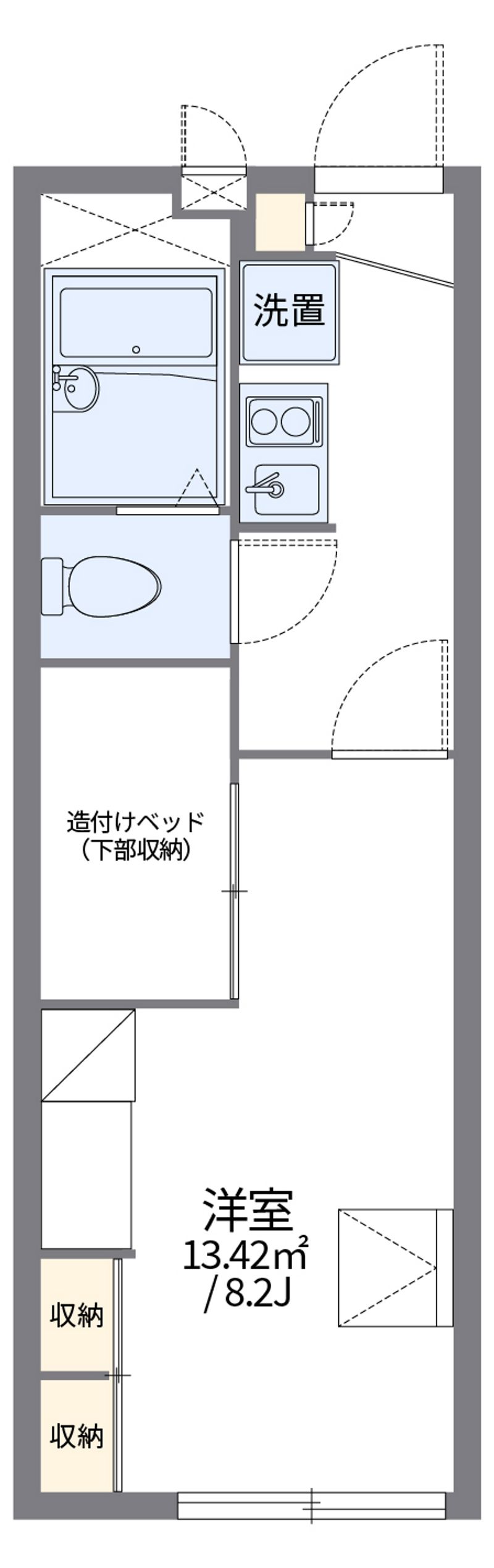 レオパレスマ　シャンテ 間取図