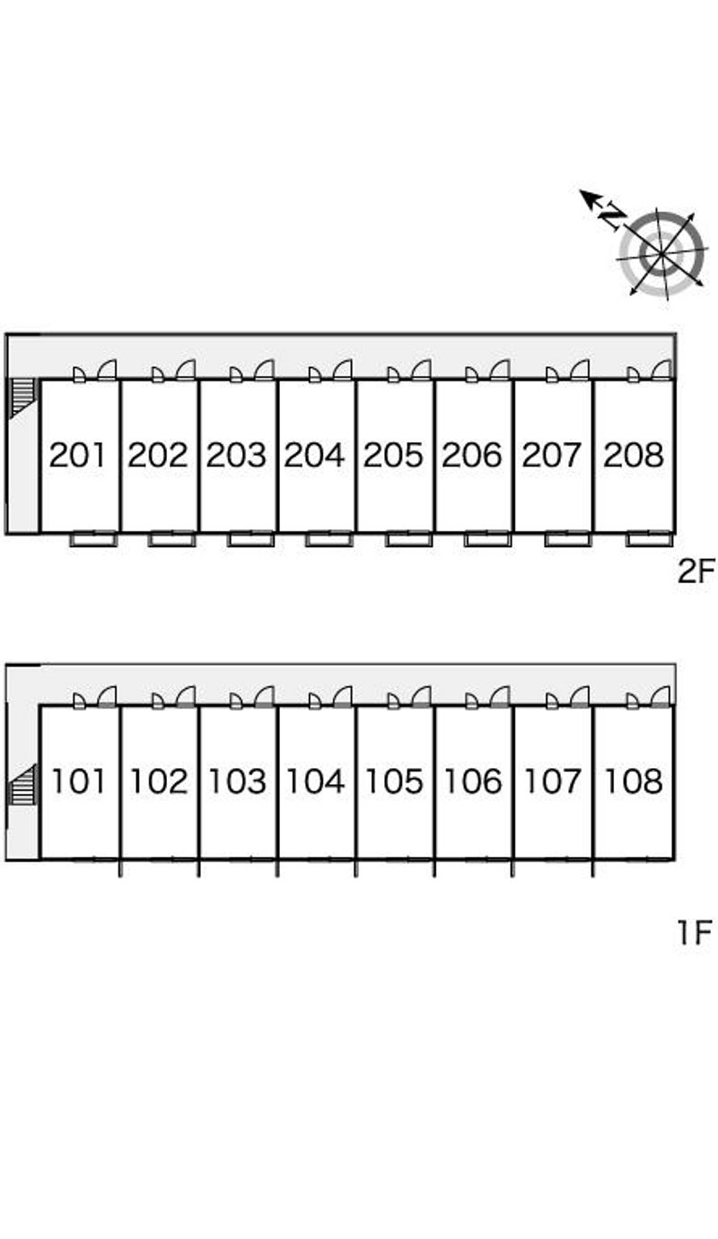 レオパレスピュア高松 間取り配置図
