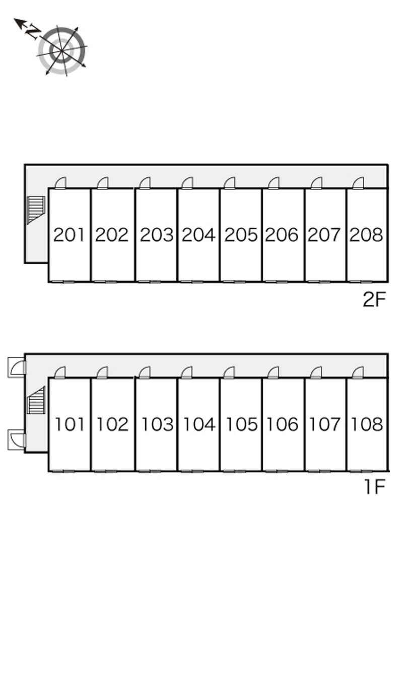 レオパレスプライム 間取配置図