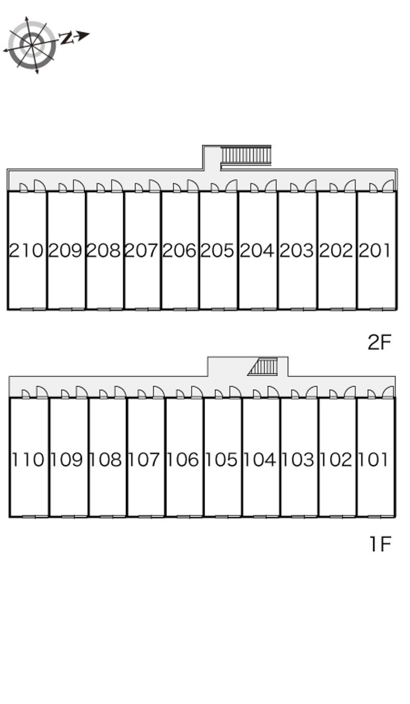 レオパレス城東 間取配置図