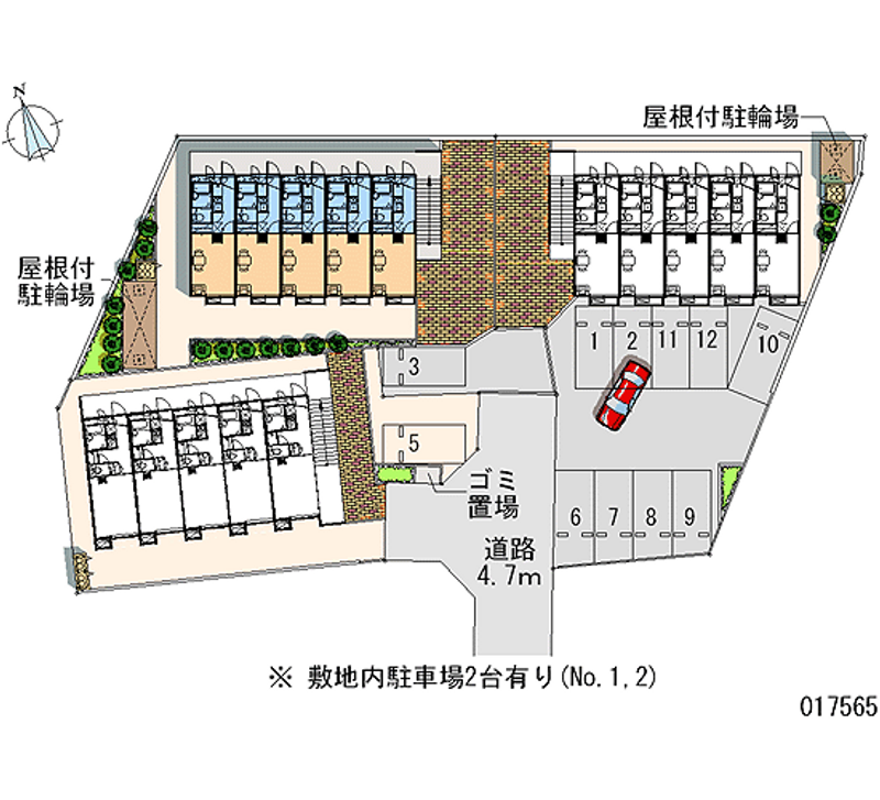 17565 Monthly parking lot