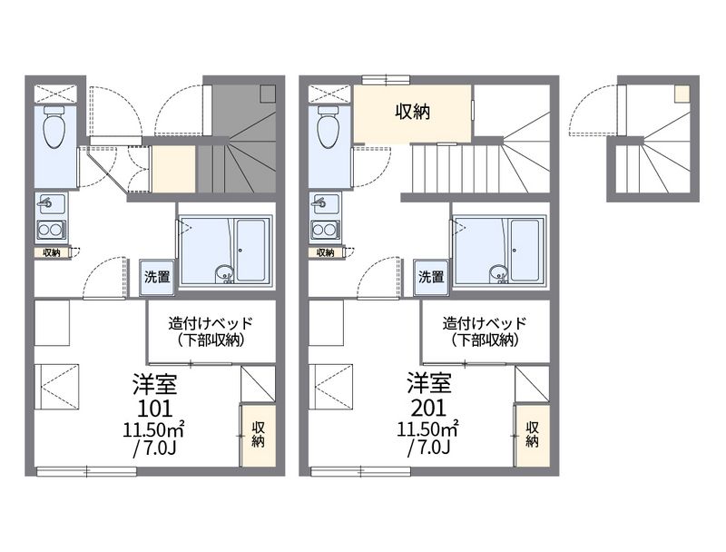 レオパレスロッソ 間取図