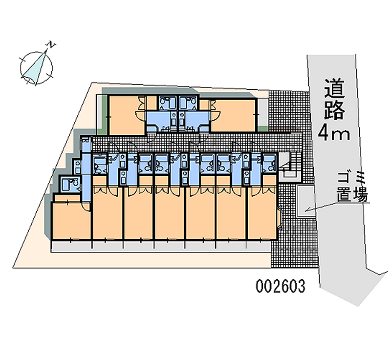 レオパレス武庫川第２ 区画図