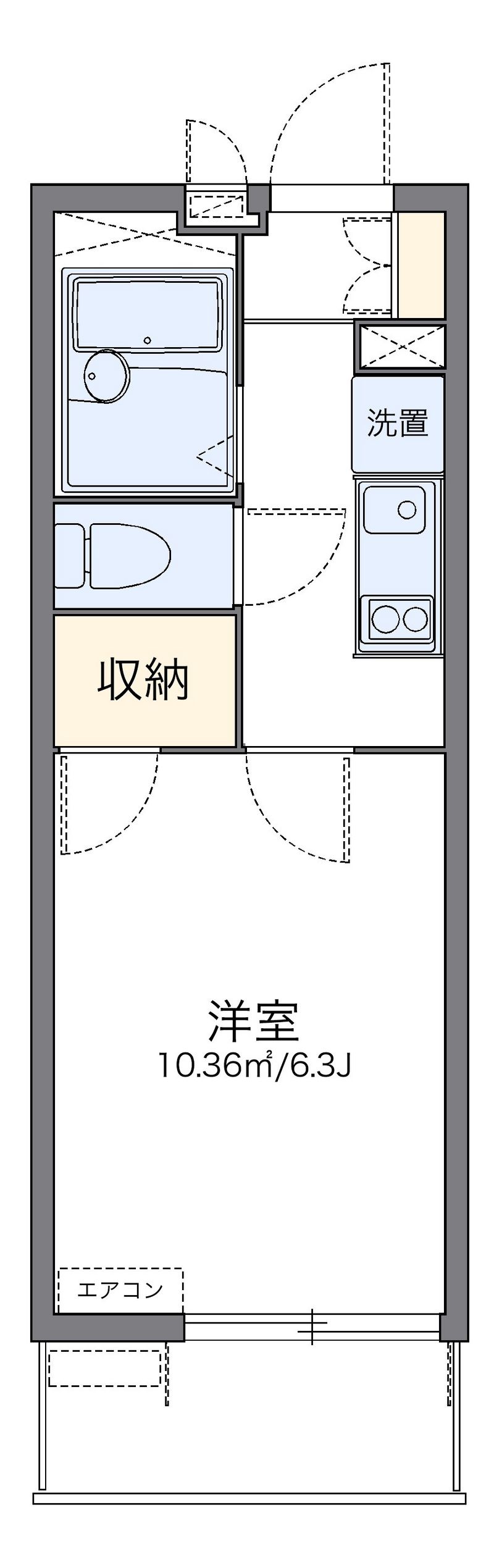 レオパレスカートン 間取図
