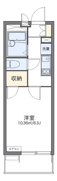 レオパレスカートン 間取り図