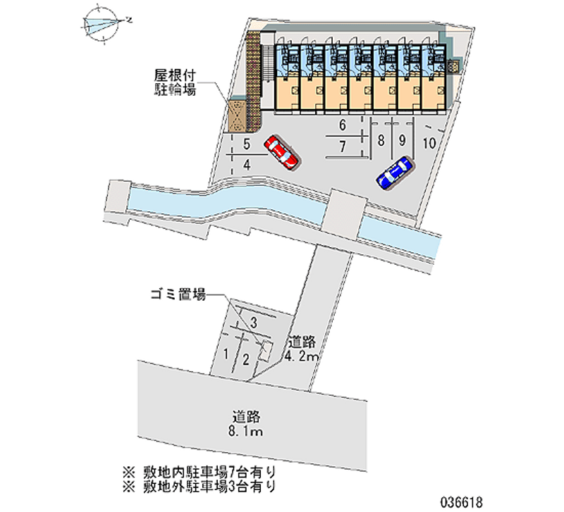 レオパレスリバーサイド 月極駐車場