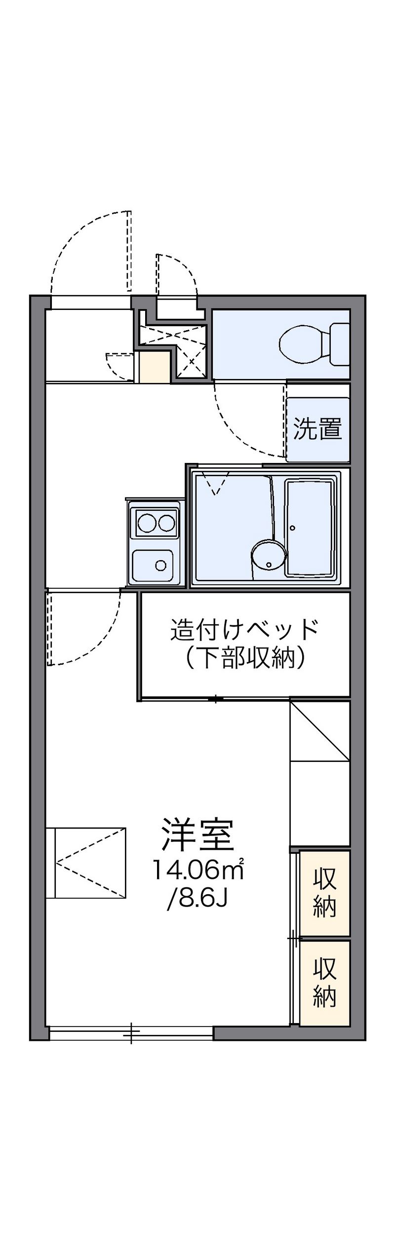 レオパレスグリーン 間取図