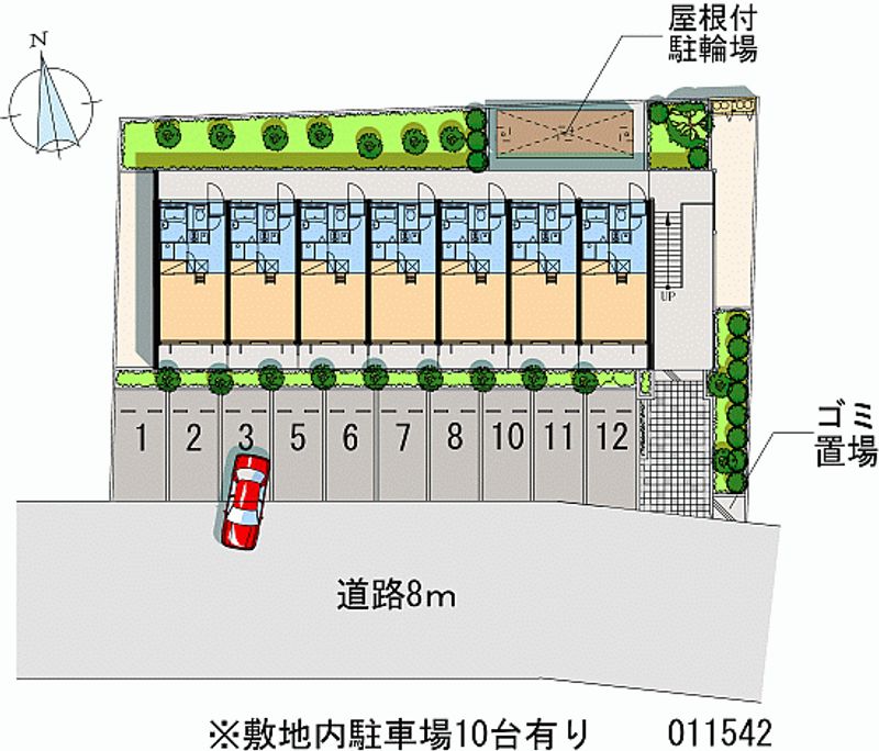 レオパレス中居 月極駐車場