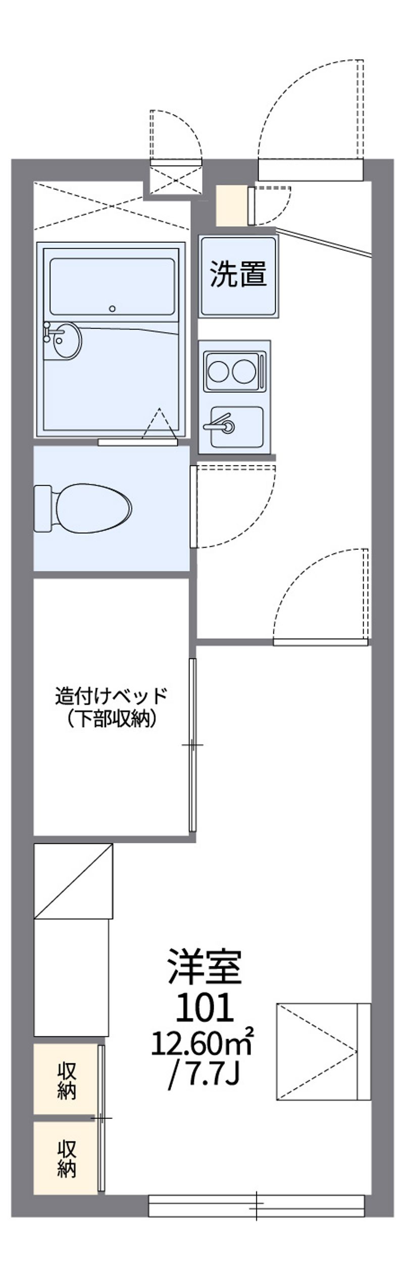 レオパレスＦｒｉｅｎｄｐａｒｋ 間取図