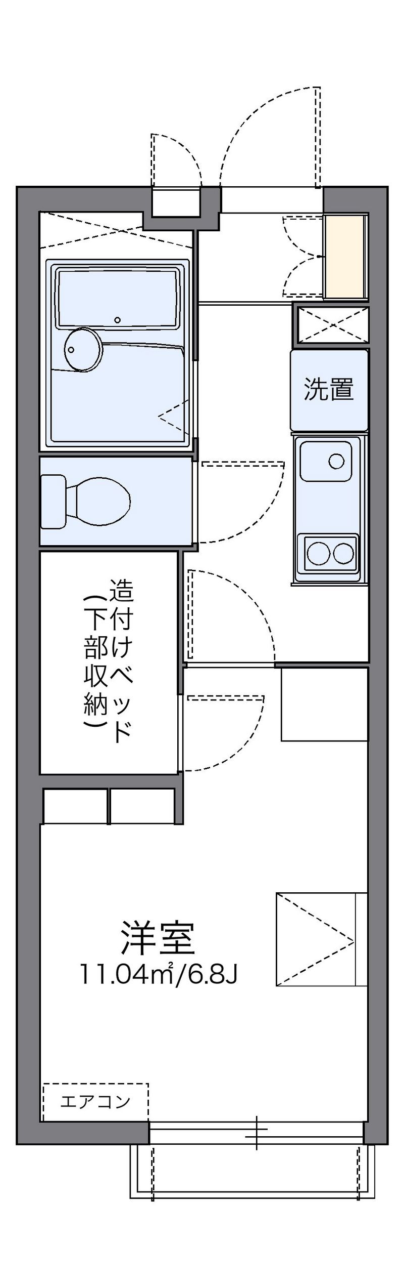 レオパレスこかげ 間取図