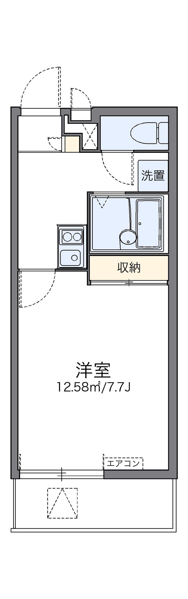 レオパレスハーディン　ドライブ 間取図