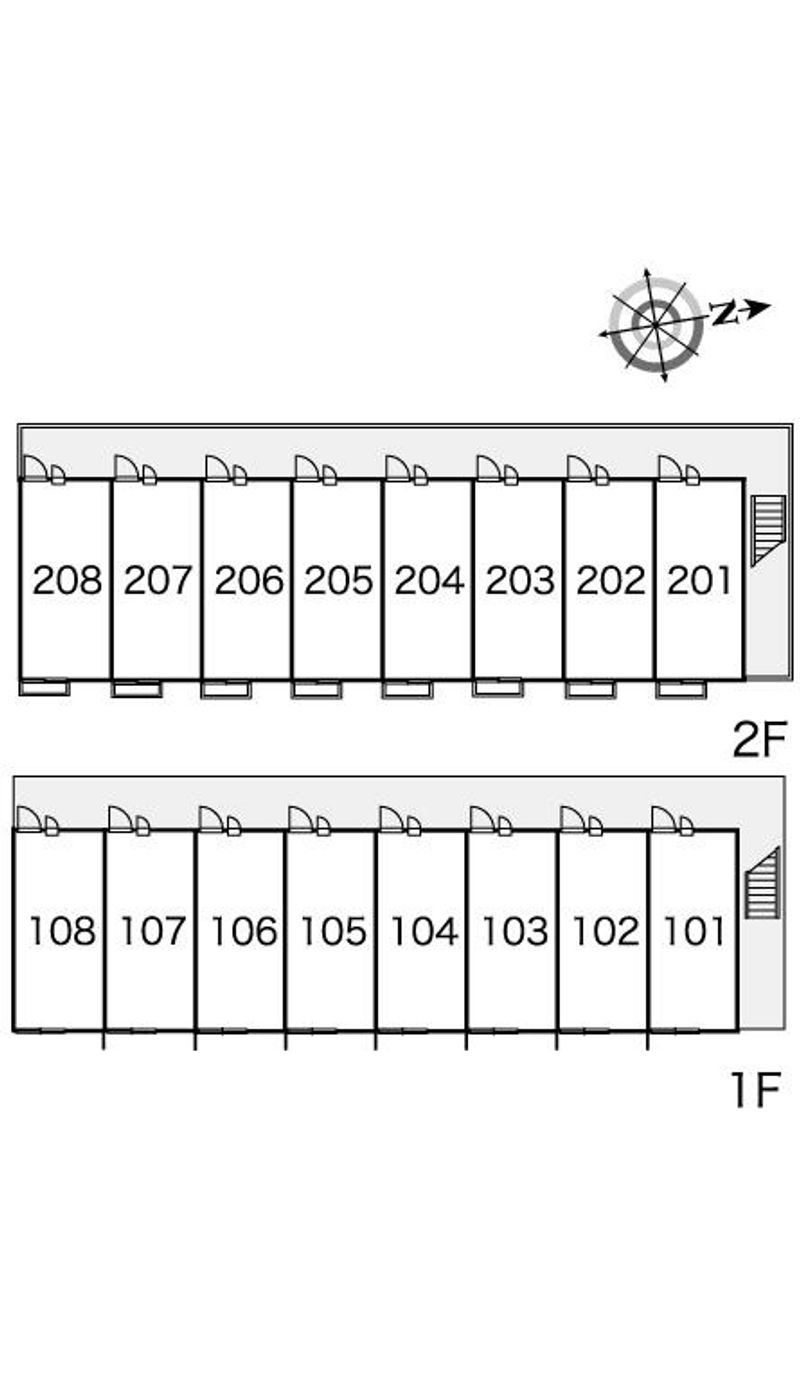 レオパレス与奈泉 間取配置図