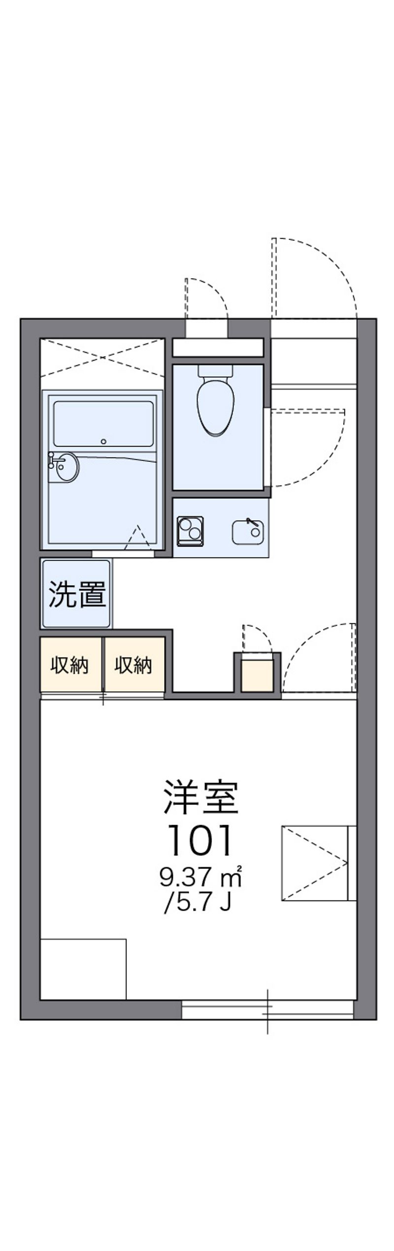 レオパレスシンシア 間取図