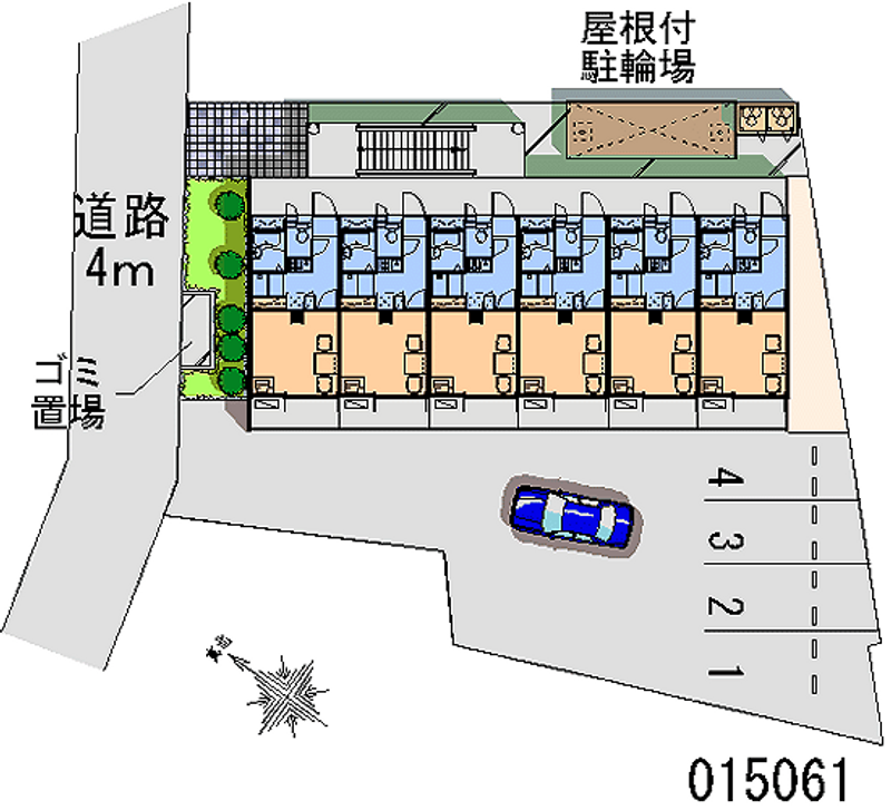 レオパレスグランデ 区画図
