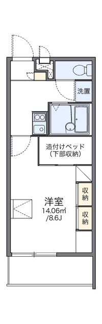 レオパレスＨＡＺＥ 間取り図