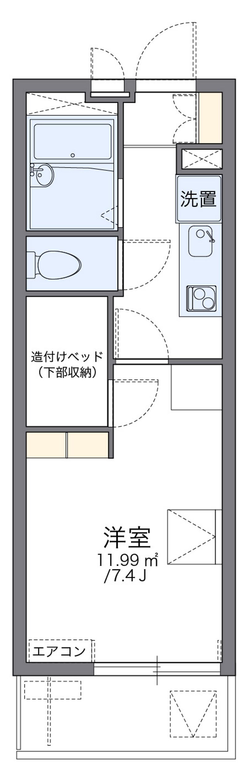 レオパレスニュートリノミラージ 間取り