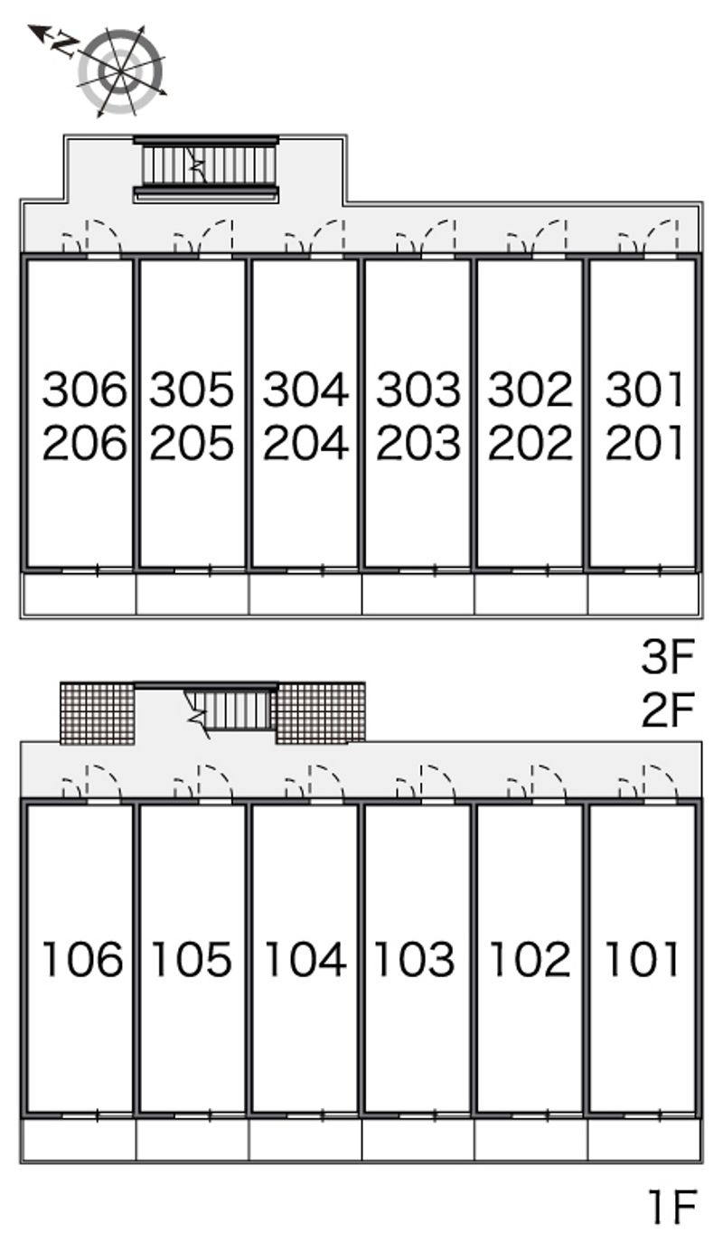 レオパレスゴールド 間取配置図