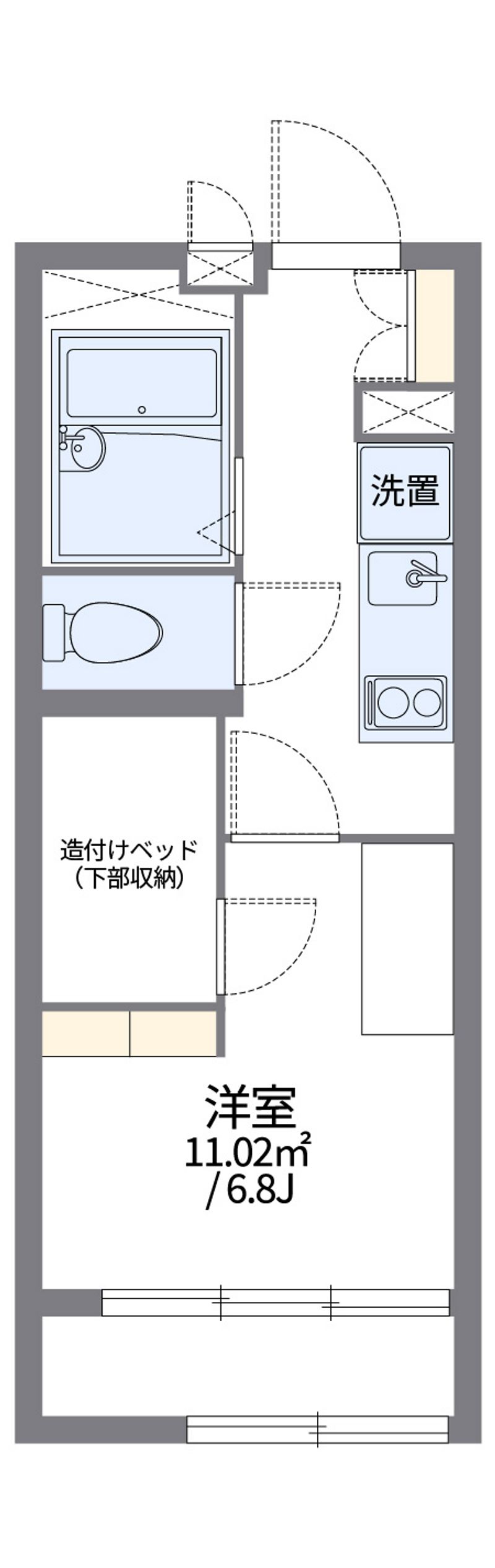 レオパレス一水 間取図