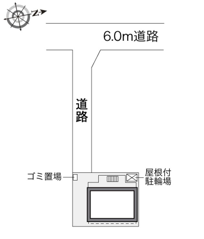 レオパレスシャンブル高殿 配置図