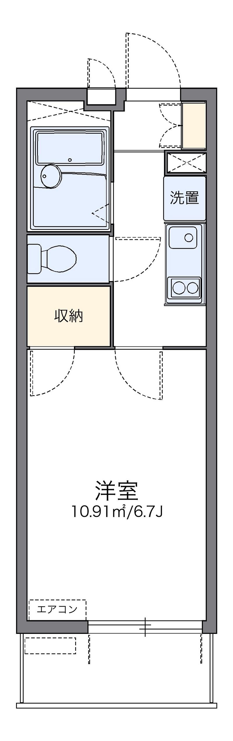 レオパレスＴＦ　ｏｎｅ 間取図