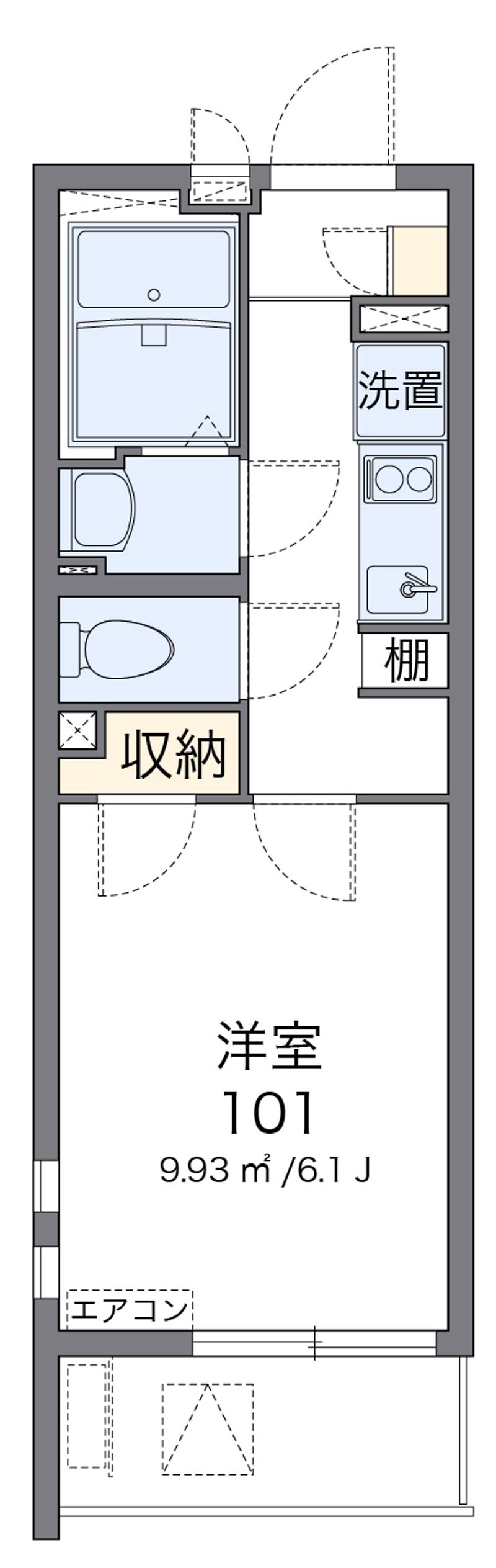 クレイノタウンコート　松江 間取図