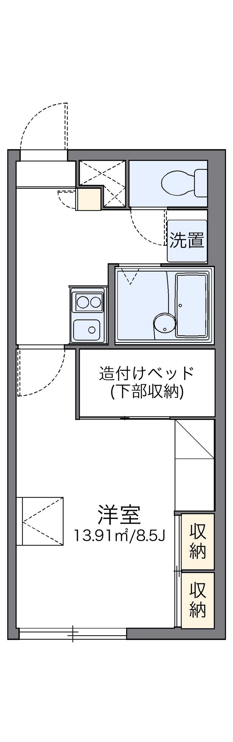 レオパレスウッド　ヴィレッジ 間取図