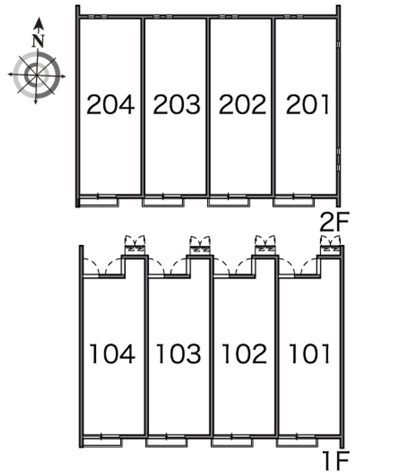 レオネクストなごみ 間取配置図
