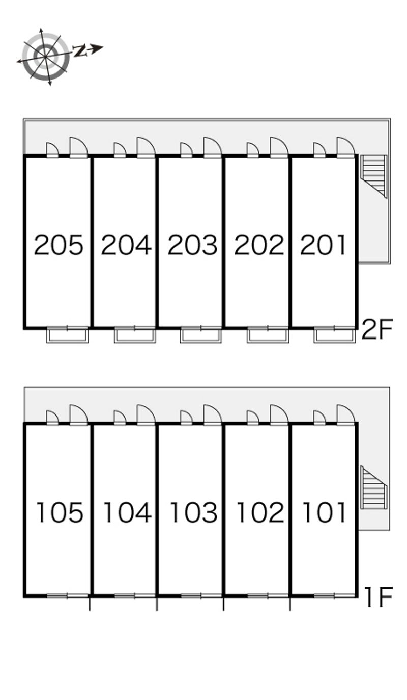 レオパレスねぶら 間取配置図
