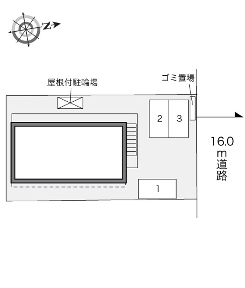 レオパレスねぶら 配置図