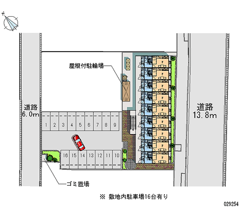 29254 Monthly parking lot