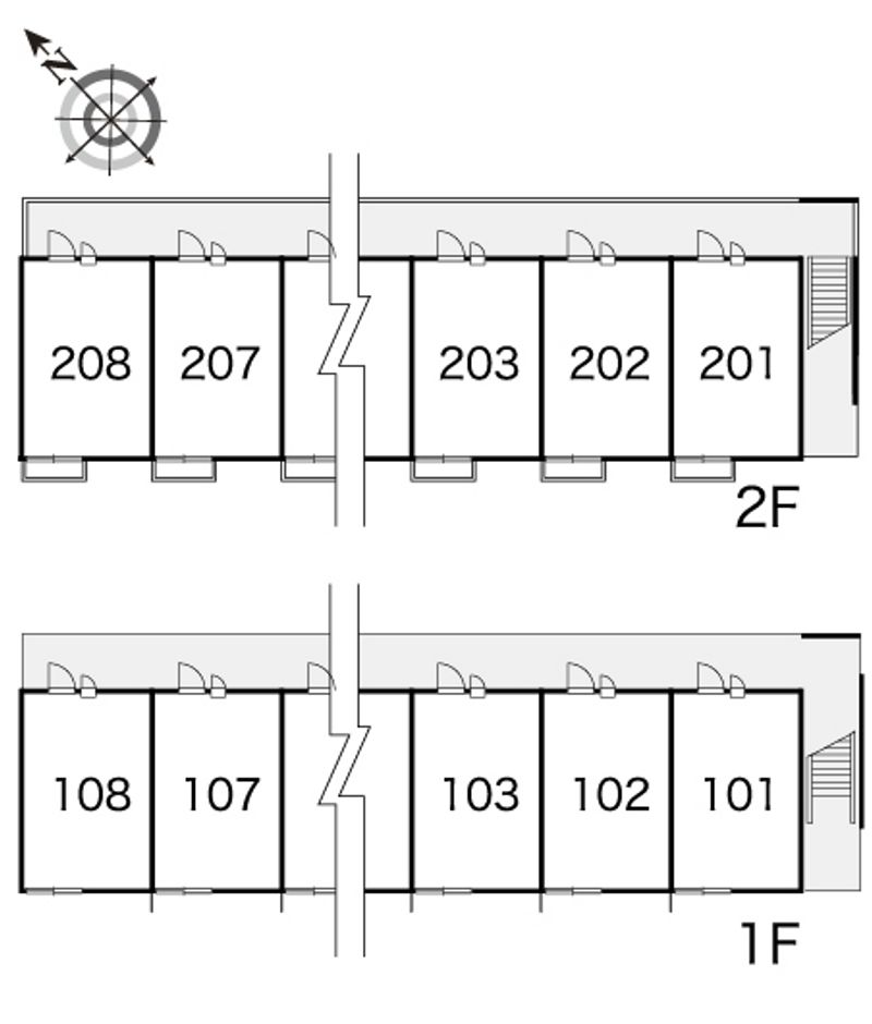 レオパレス幸 間取配置図