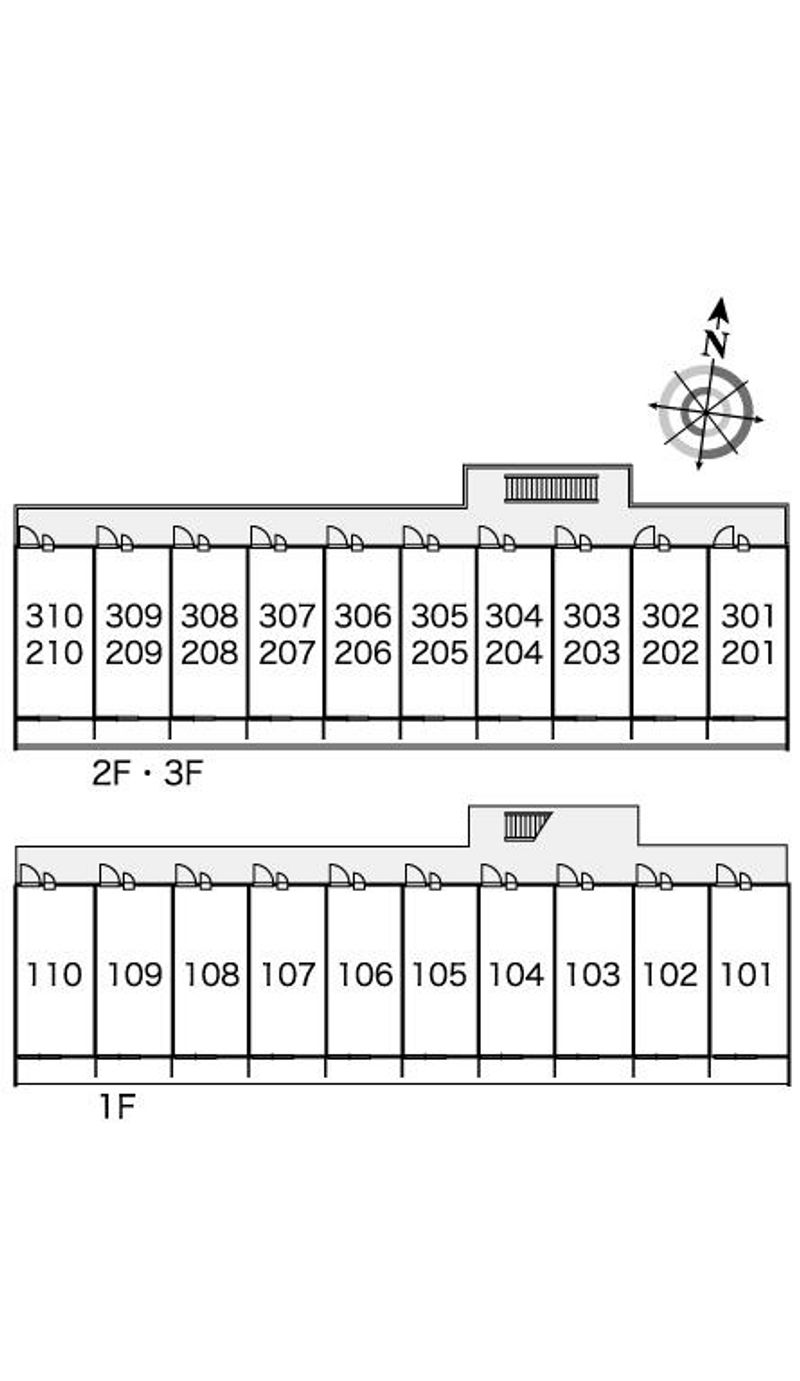 レオパレスアネックスⅠ 間取配置図