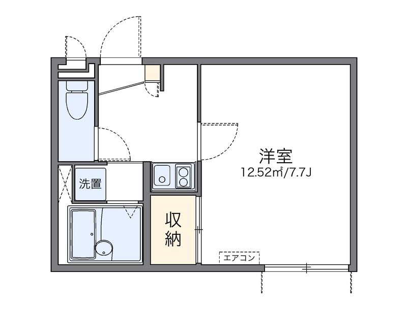レオパレス中割 間取図