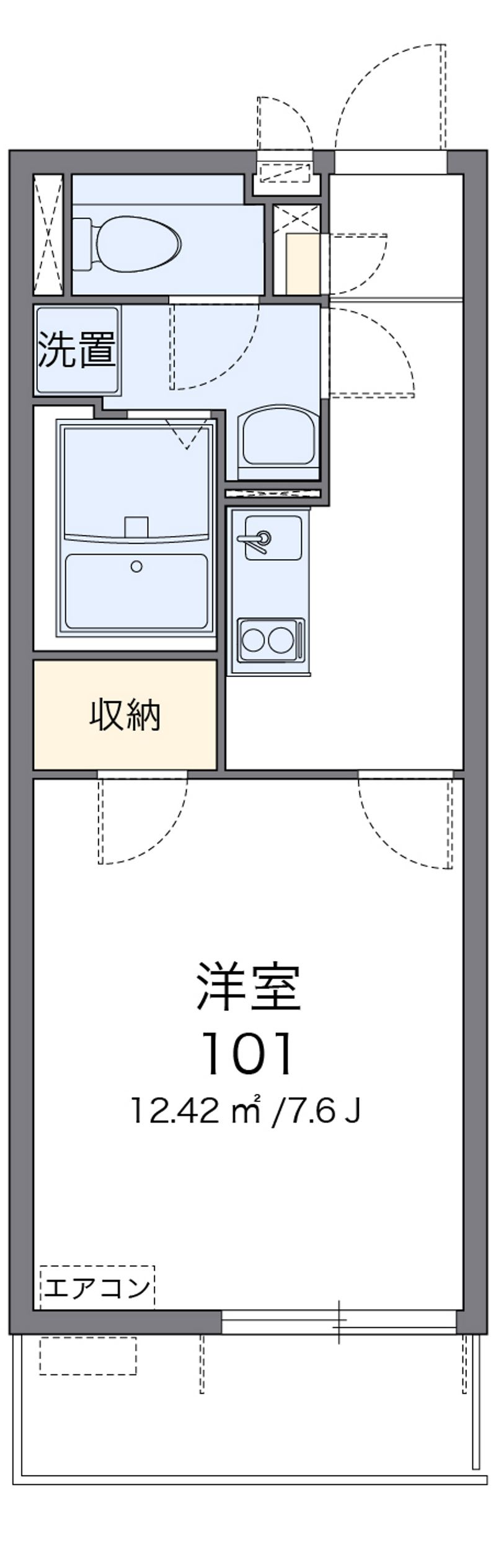 クレイノプランドール桜ヶ丘 間取図