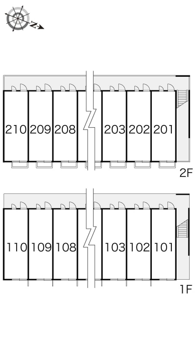 レオパレスムーンヒルズ 間取配置図