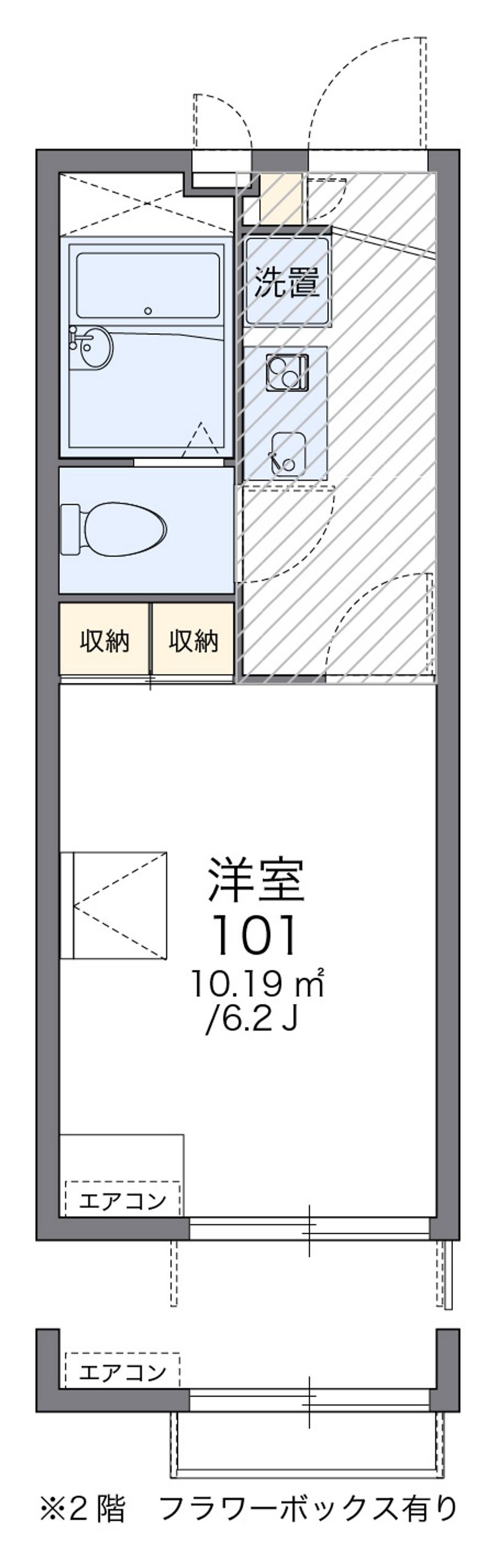 レオパレスＶＥＳＰＥＲ 間取図