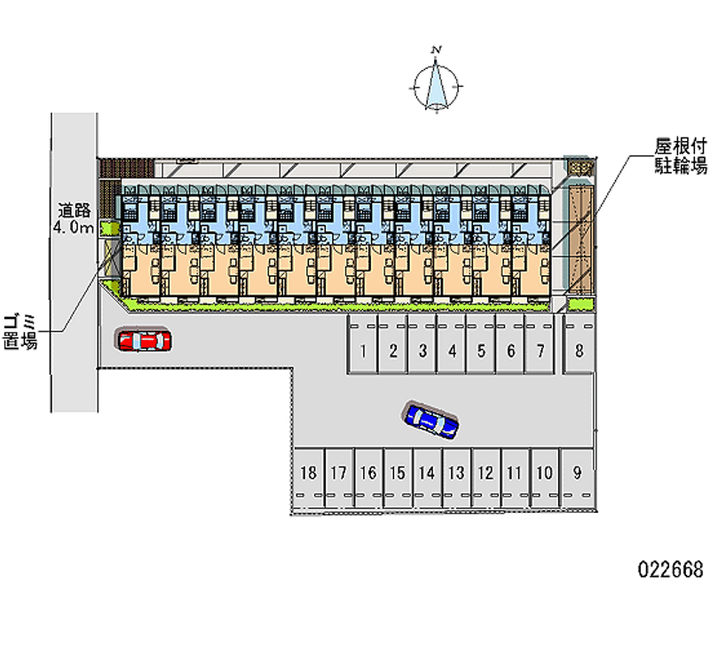 22668 Monthly parking lot