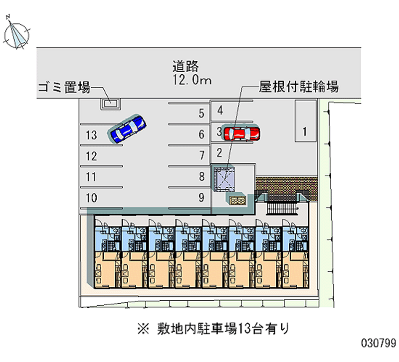 レオパレスクローバー 月極駐車場