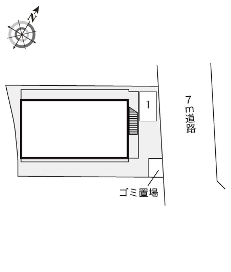 レオパレスパレス三島 配置図