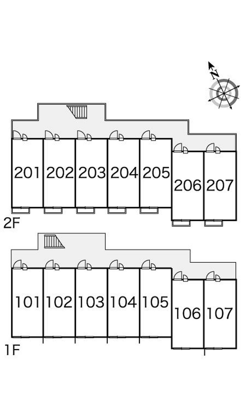 レオパレス愛 間取配置図