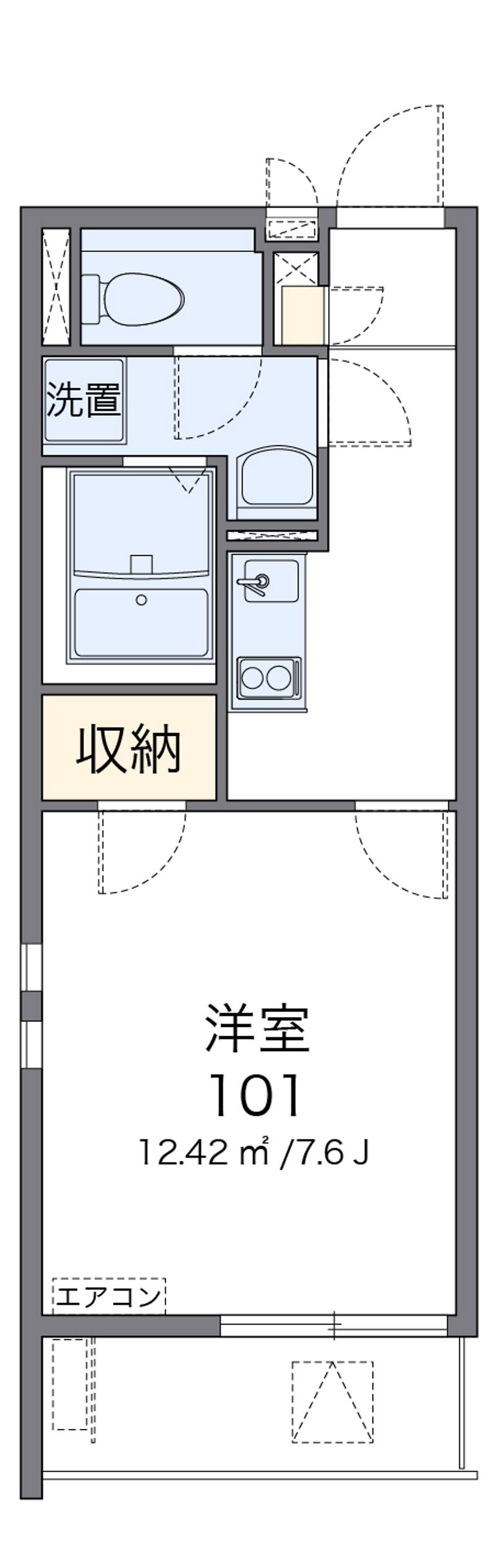 クレイノミオラコート 間取図
