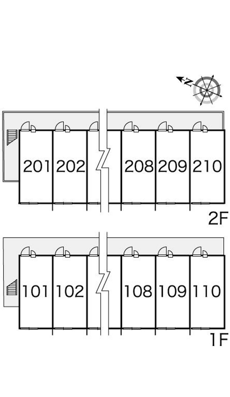 レオパレスＫ＆Ｙ 間取配置図