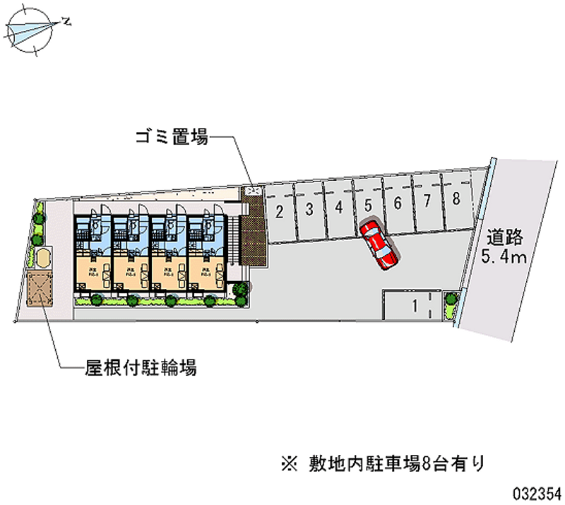 レオパレスアンビティオ 月極駐車場