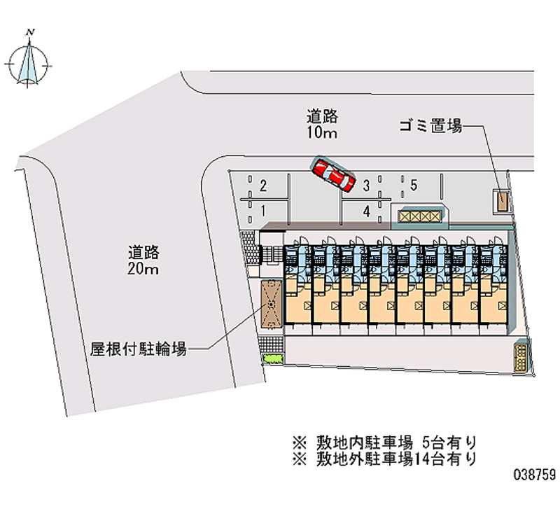 レオパレスインフィニティ前橋南 月極駐車場