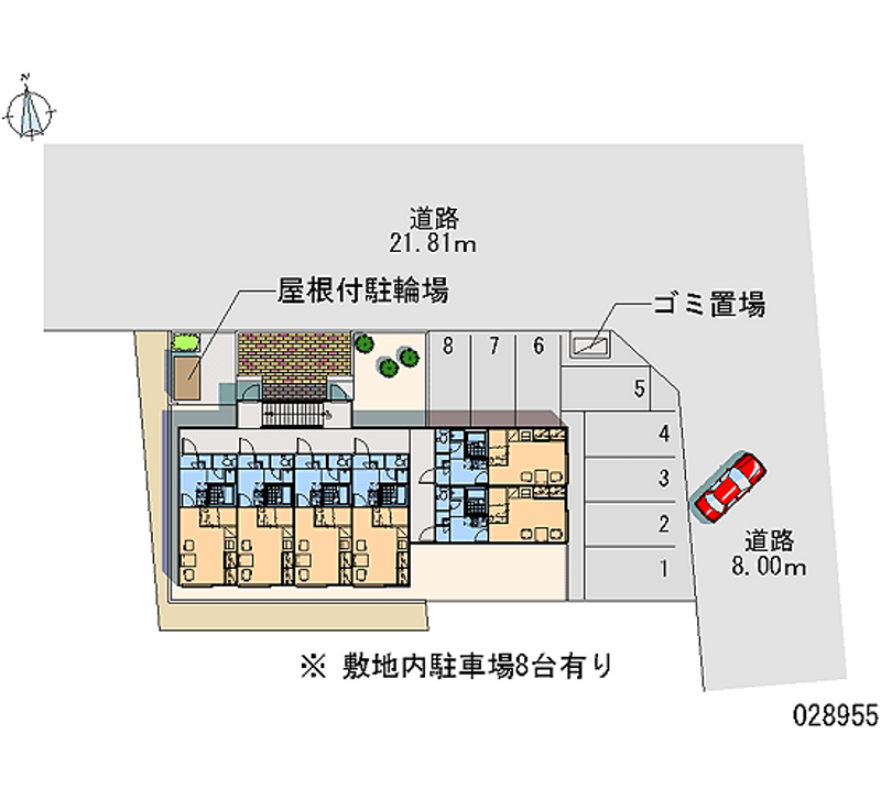 レオパレス白樺 月極駐車場