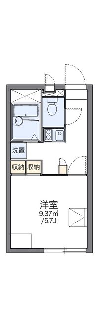 レオパレスゆげたⅡ 間取り図