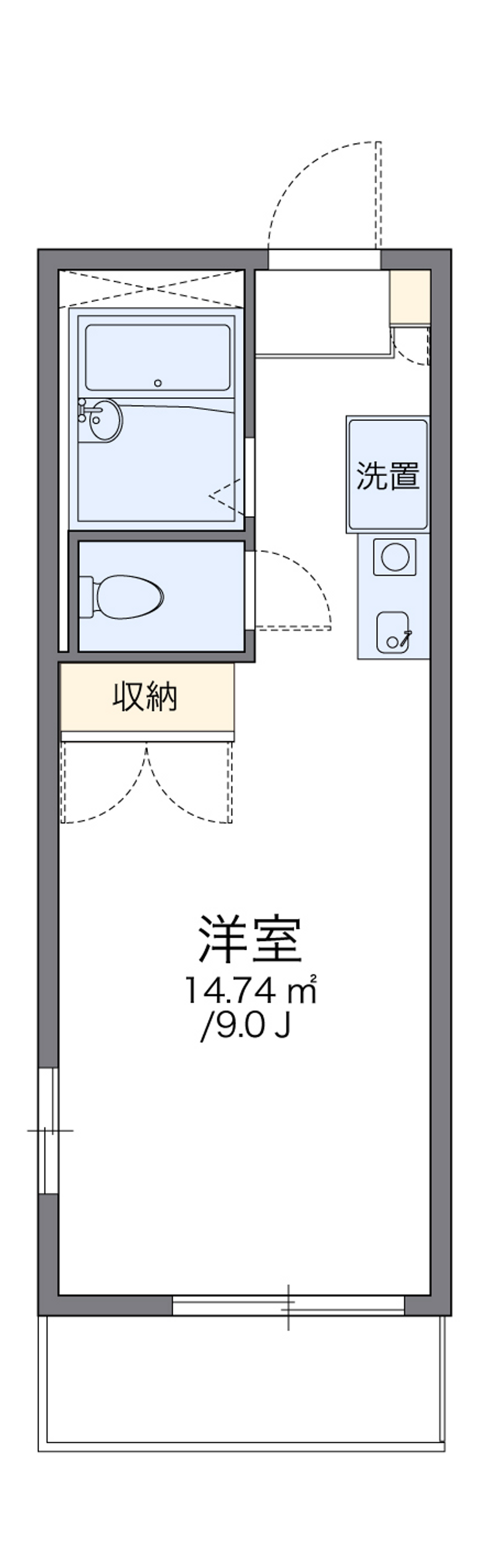 leopalace Happiness Showa Floor plan