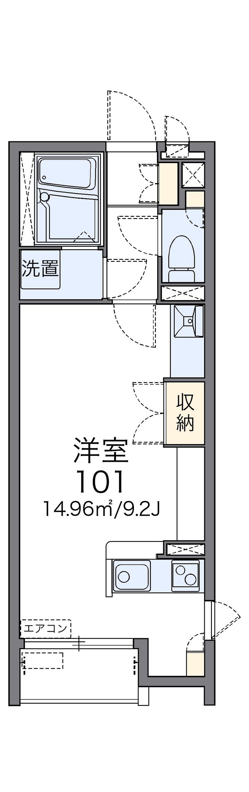 レオネクスト駒止 間取図