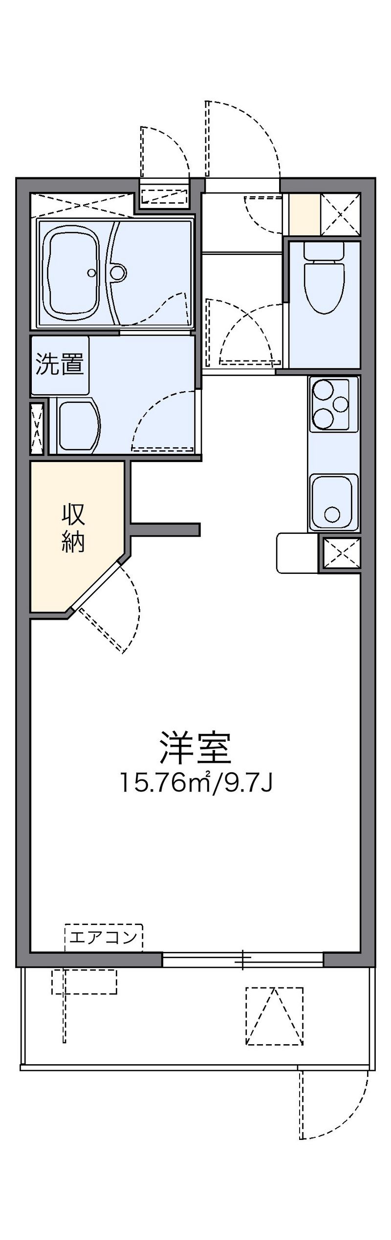 レオネクスト東郷通Ⅰ 間取図